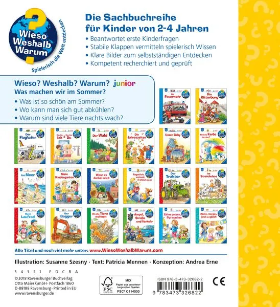 Was machen wir im Sommer? / Wieso? Weshalb? Warum? Junior Bd. 60