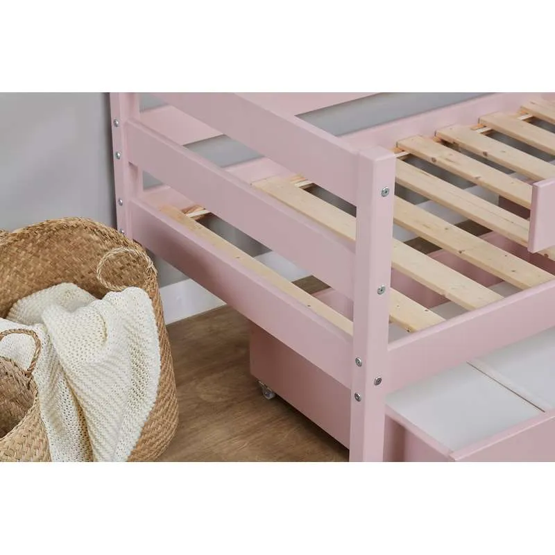 Hoppekids ECO Comfort - Einzelbett - 70x160 cm. - Pale Rose