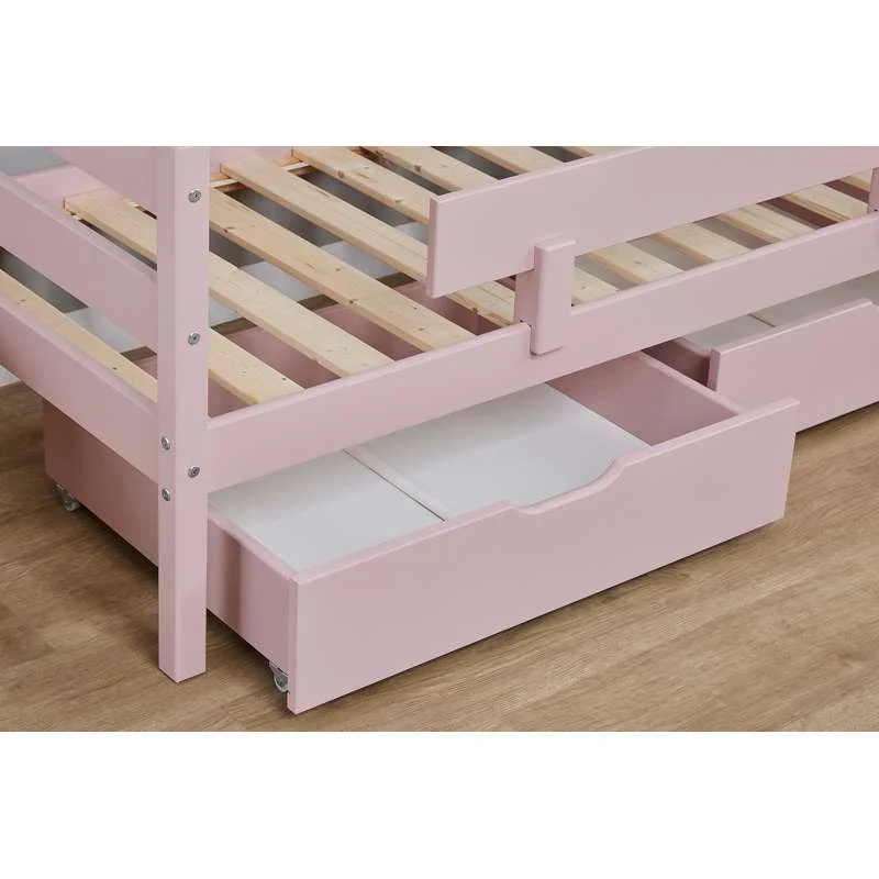 Hoppekids ECO Comfort - Einzelbett - 70x160 cm. - Pale Rose