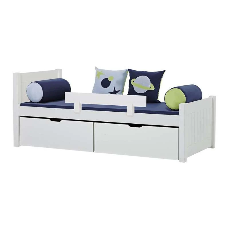 Hoppekids NOAH DELUXE - Einzelbett - 1 Mittel- und 1 Hoch Kopfteil - 90x200cm - Weiß