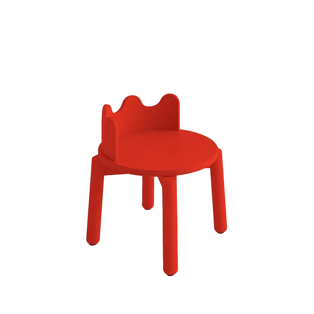 Oeuf NYC Kinderstuhl 'Moss' 2er Set Tomato