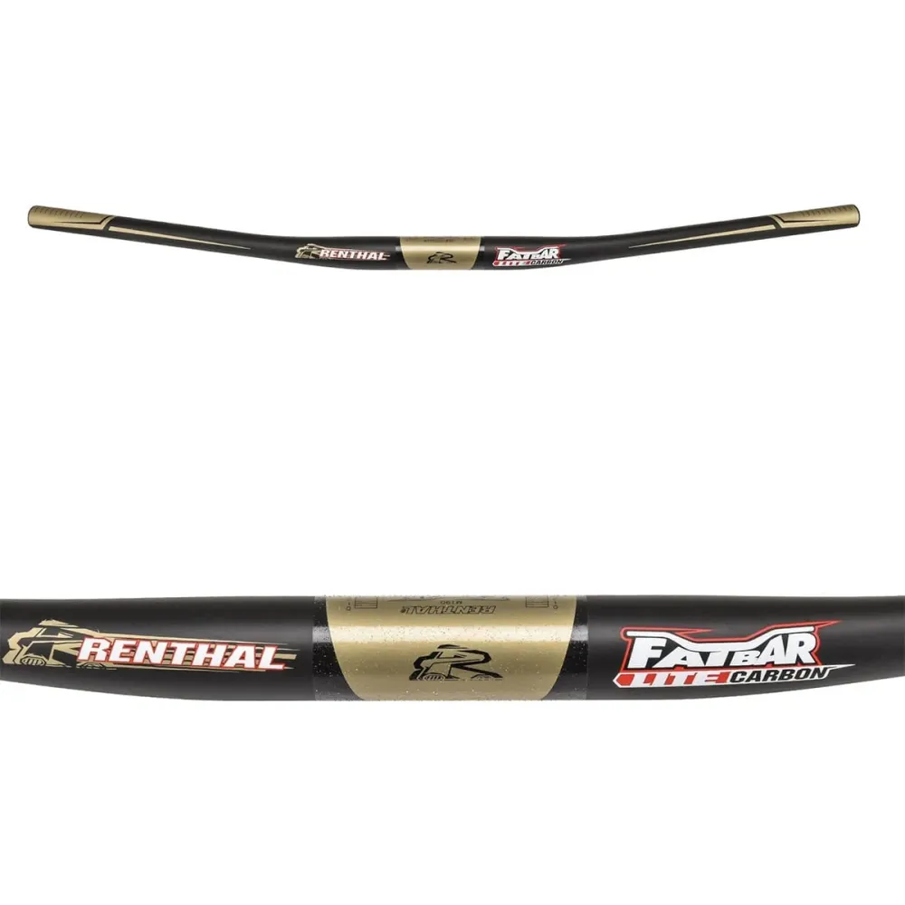 Kleiderbügel RENTHAL FATBAR LITE Carbon Rise Plat 780mm Schwarz