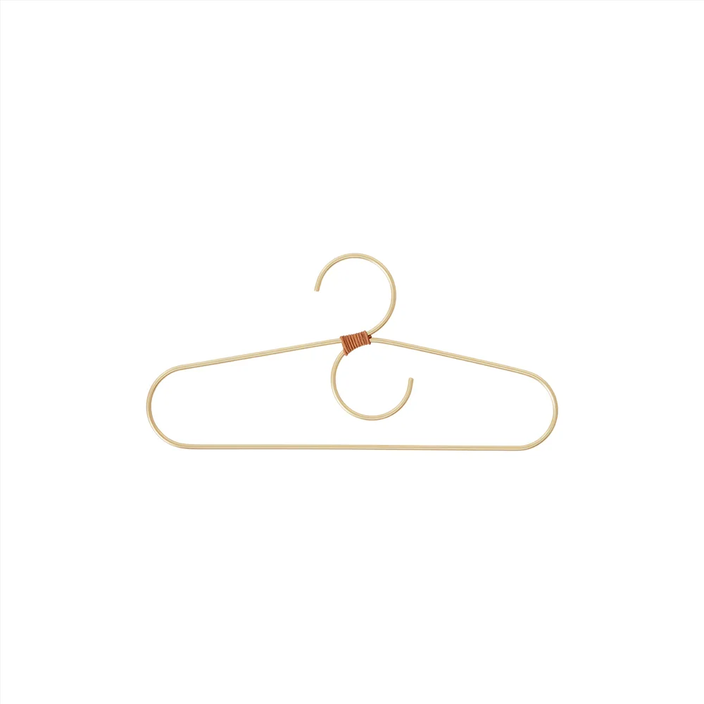 OYOY mini Kleiderbügel „Fuku“, brass