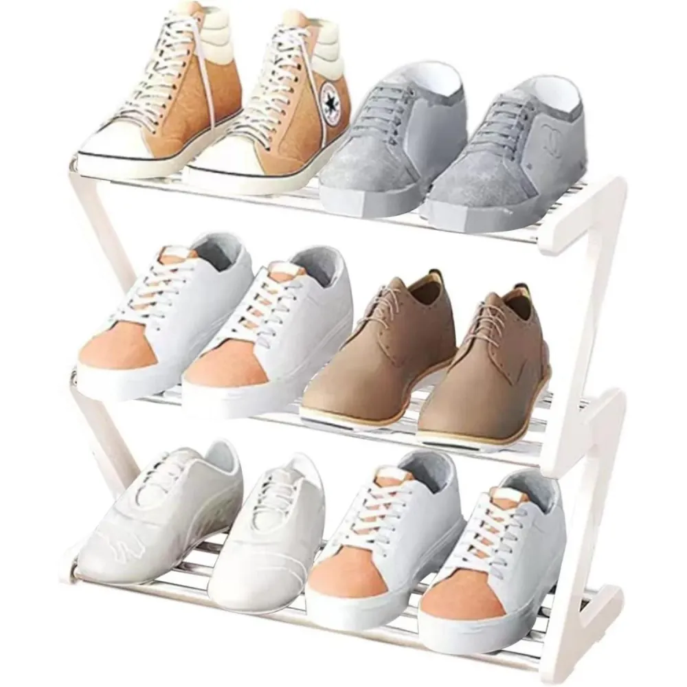3-Stöckiges Schuhregal Klein | Mini-Schuhregal-Organizer