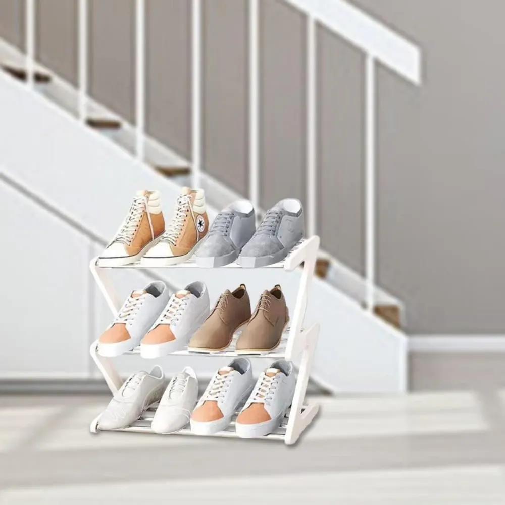 3-Stöckiges Schuhregal Klein | Mini-Schuhregal-Organizer