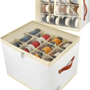 Schuhboxen Organizer Schuhregal Stapelbar - 24 Zellen Schuh