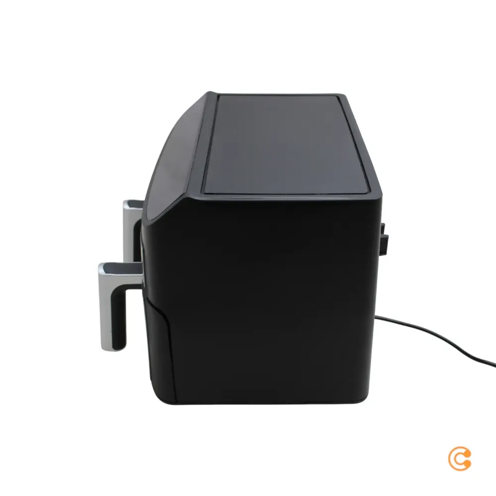 B-Ware Gourme Tmaxx Heißluftfritteuse Fritteuse Airfryer Doppelkammer Schwarz 2x35 L385