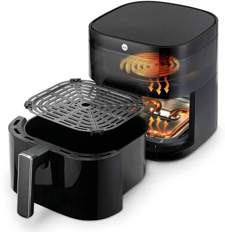 Heißluftfritteuse DUALFRY, 6 Liter, 1600W+500W, AFD-60B