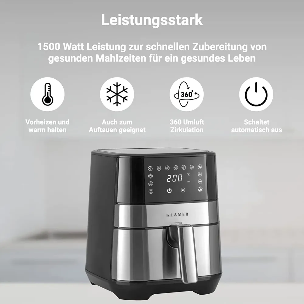 Heißluftfritteuse Kompakt 3.5L