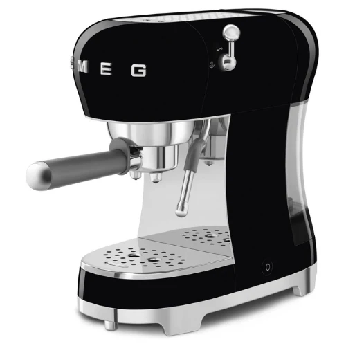 Schwarze Espressomaschine - 1950er Jahre - SMEG ECF02BLEU(F)