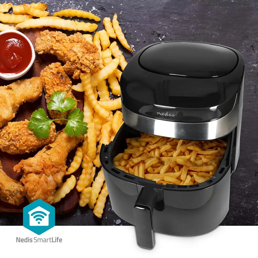 SmartLife Heißluftfritteuse | Wi-Fi | 7,2 l | Timer: 240 min | Anzahl voreingestellter Programme: 8 | Digital | Android™ /...