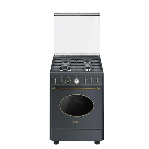 SMEG CO68GMA8 Anthrazit Kombi-Kochcenter
