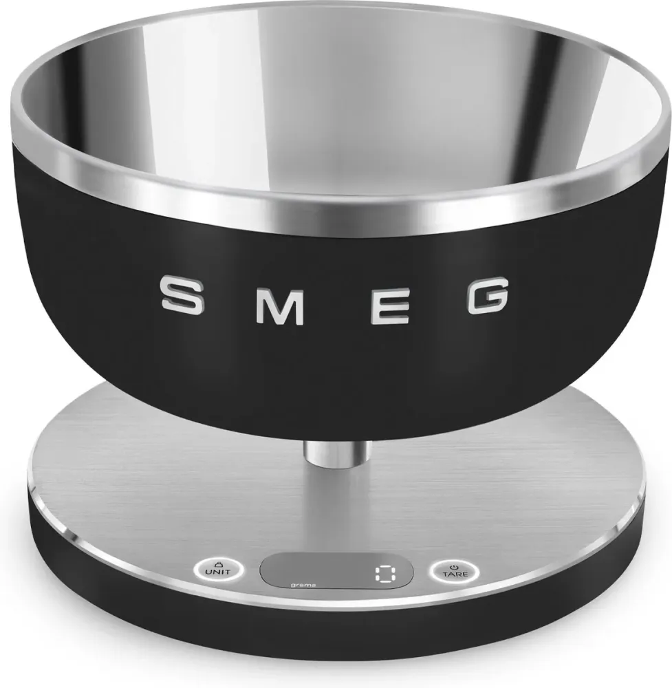 Smeg Digitale Küchenwaage 'Matt Schwarz'
