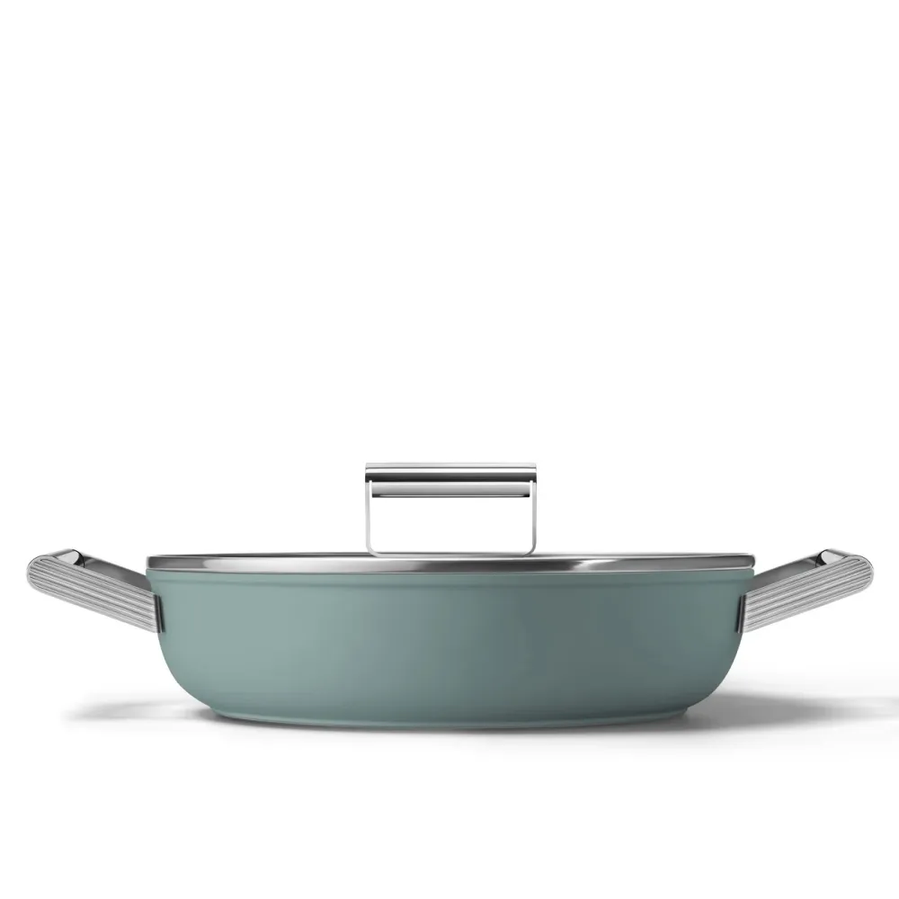 Smeg Keramik-Kochtopf Ø28cm / 4,3L 'Smaragdgrün'