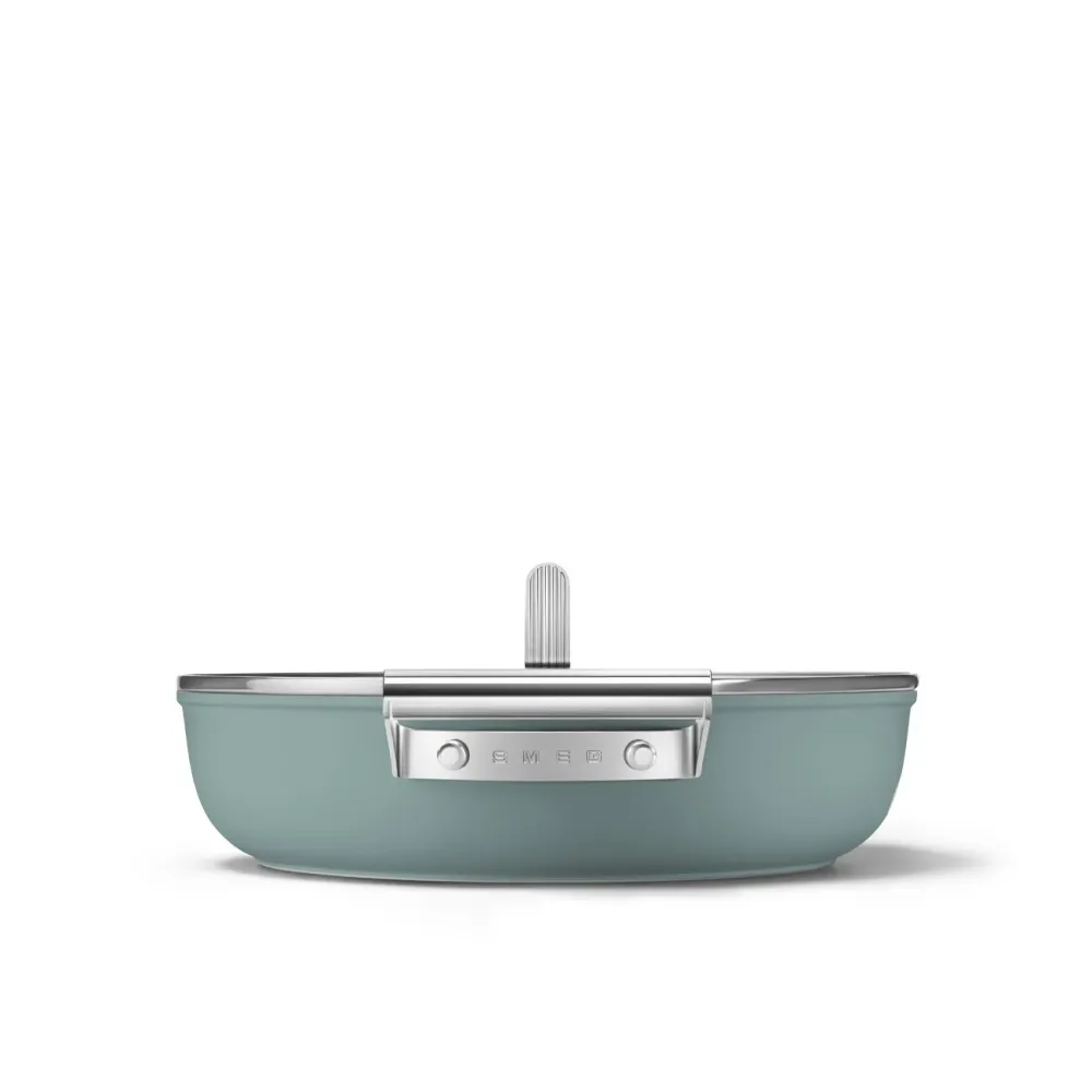 Smeg Keramik-Kochtopf Ø28cm / 4,3L 'Smaragdgrün'