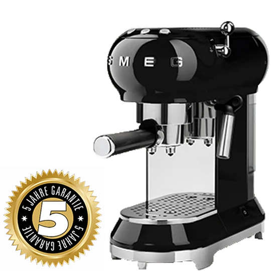SMEG Siebträger Schwarz ECF01BLEU inkl. 5 Jahre Garantie - Retoure