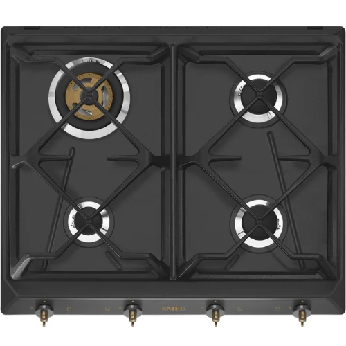 SMEG SRV864AOGH 4-Flammen-Kochfeld 60 cm Anthrazit