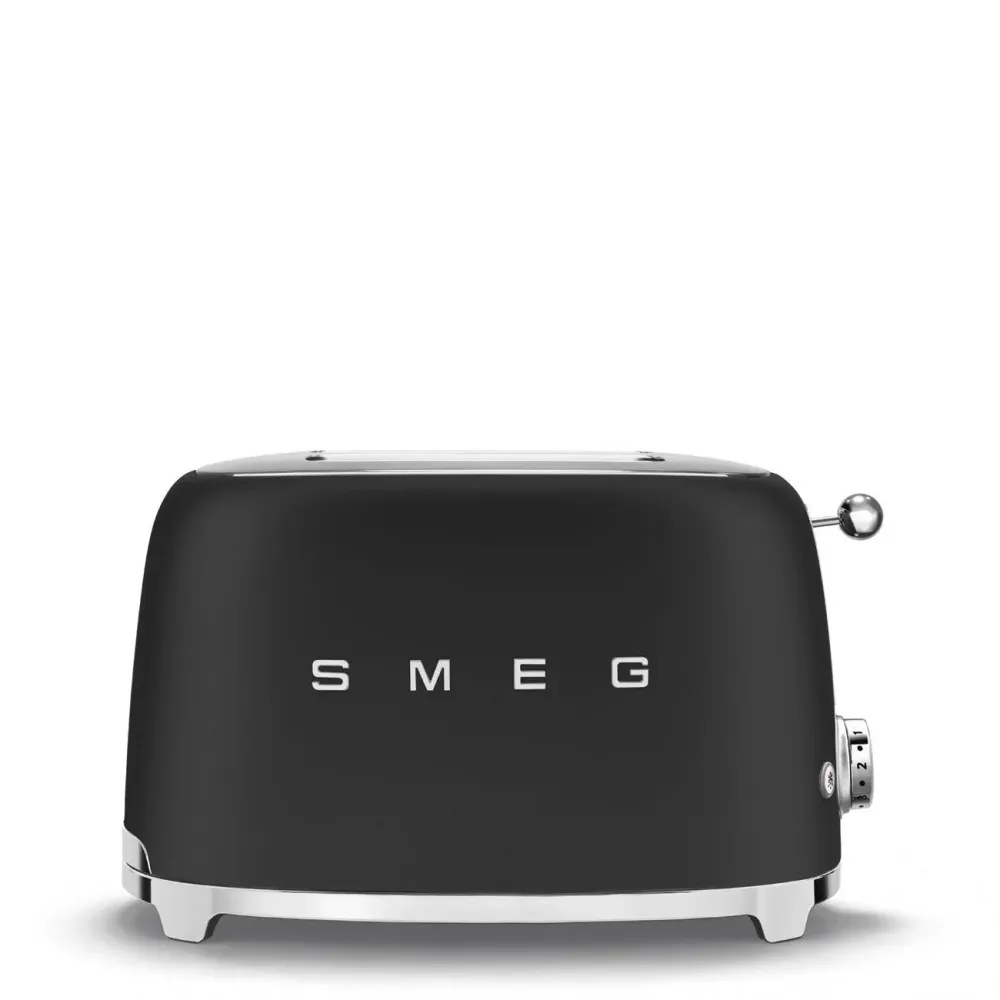 Smeg Toaster 'Matt Black' TSF01BLMEU