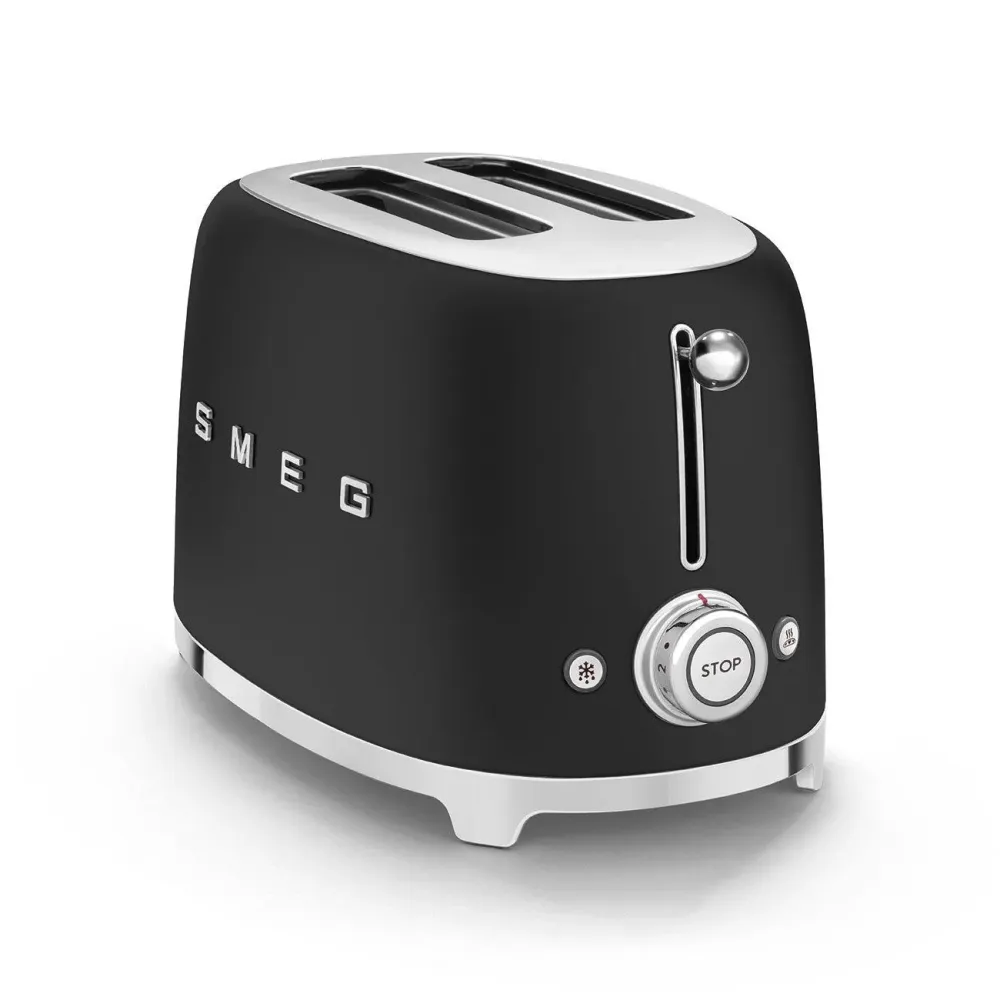 Smeg Toaster 'Matt Black' TSF01BLMEU