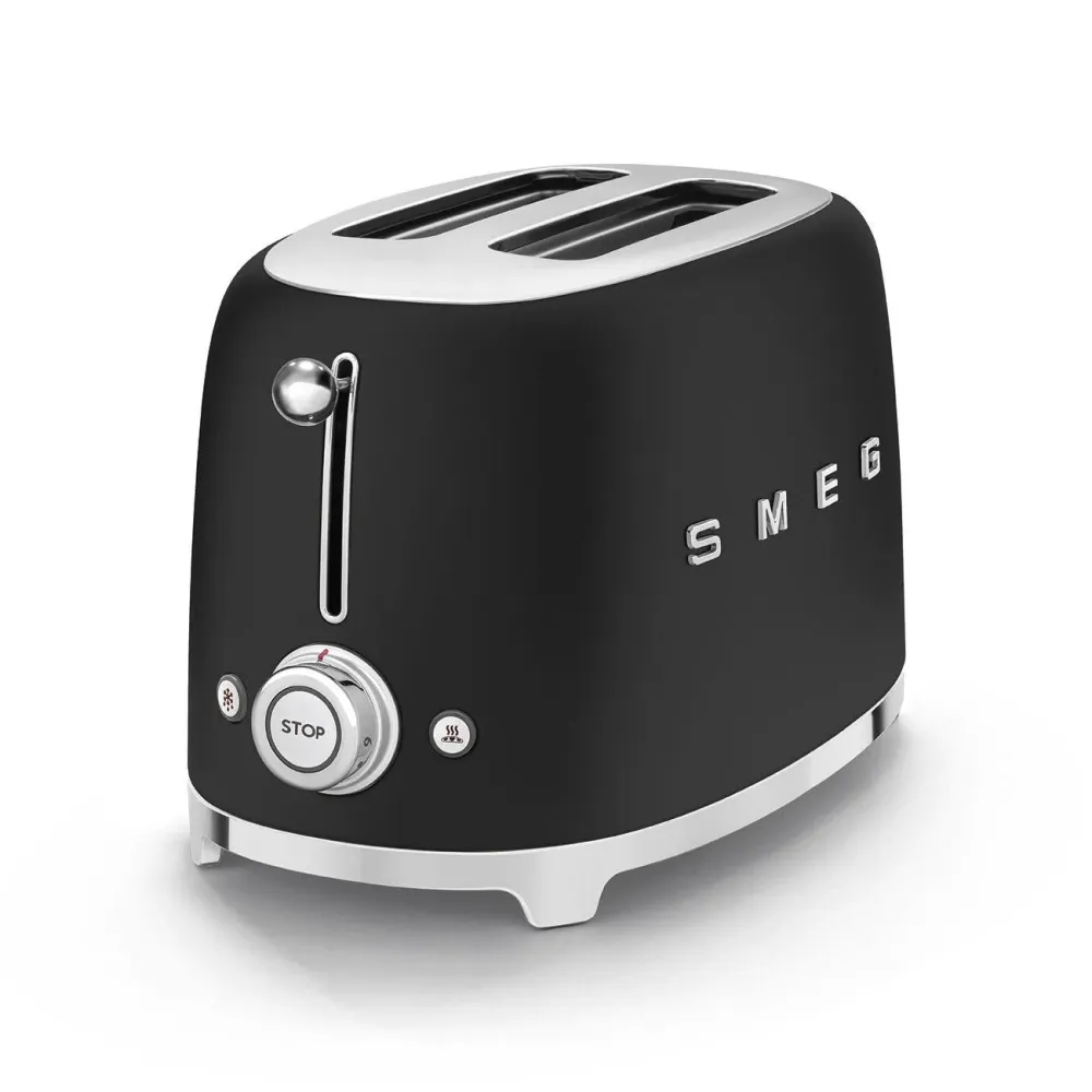 Smeg Toaster 'Matt Black' TSF01BLMEU