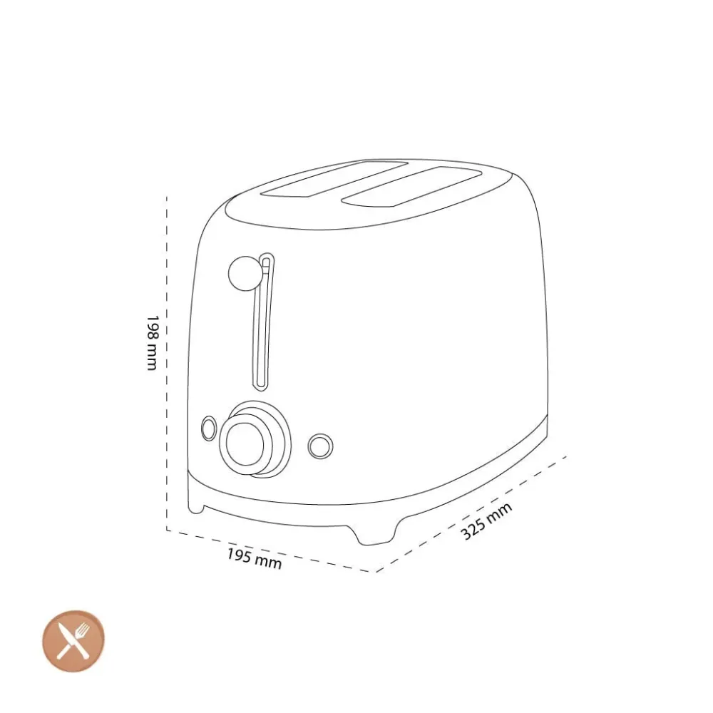 Smeg - Toaster | Wassergrün | 1950er Jahre | Toaster 2x2