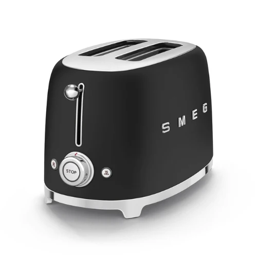 SMEG TSF01BLMEU(F) Mattschwarzer 2-Scheiben-Toaster