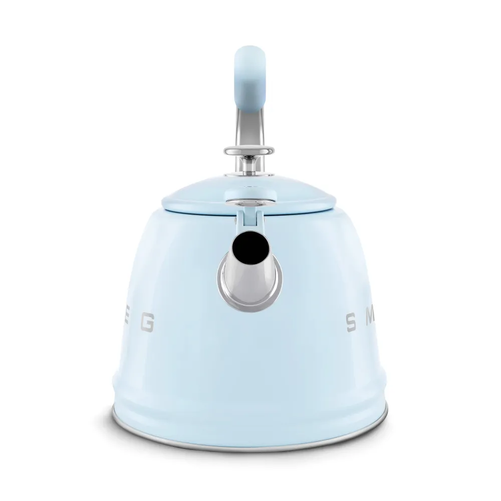 SMEG Wasserkocher mit Pfeiffunktion 2,3 l, Farbe: Pastellblau, Modell WKF01PB