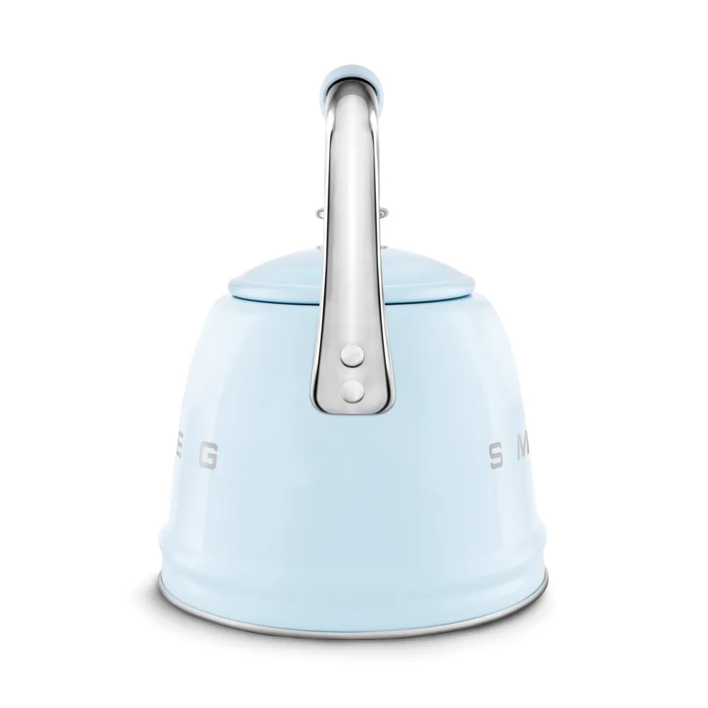 SMEG Wasserkocher mit Pfeiffunktion 2,3 l, Farbe: Pastellblau, Modell WKF01PB