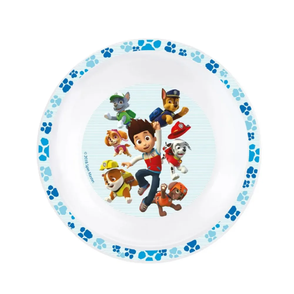 3-teiliges Kindergeschirr-Set Paw Patrol Melamin Frühstücksset, Mehrfarbig