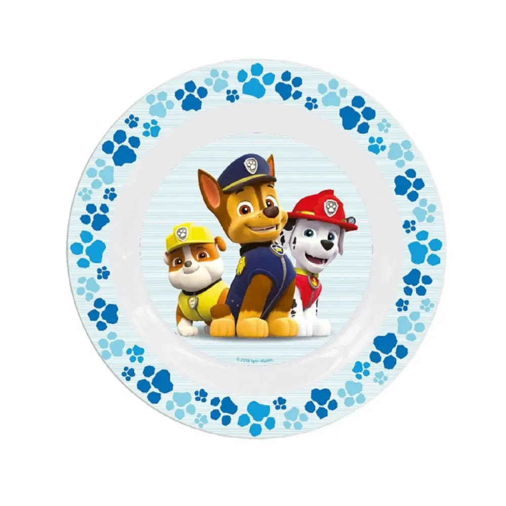3-teiliges Kindergeschirr-Set Paw Patrol Melamin Frühstücksset, Mehrfarbig