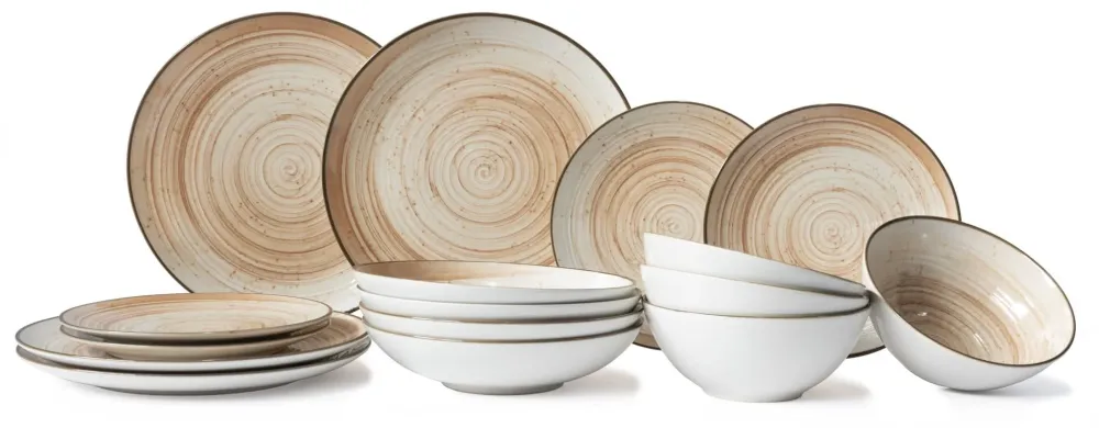Cosy & Trendy Geschirrset Sintra Terracotta 16-teilig / 4 Personen