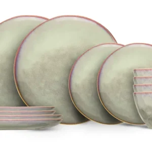 Cosy & Trendy Geschirrset Trentino 12-teilig / 4 Personen - 4 Speiseteller, 4 Frühstücksteller und 4 Suppenschalen