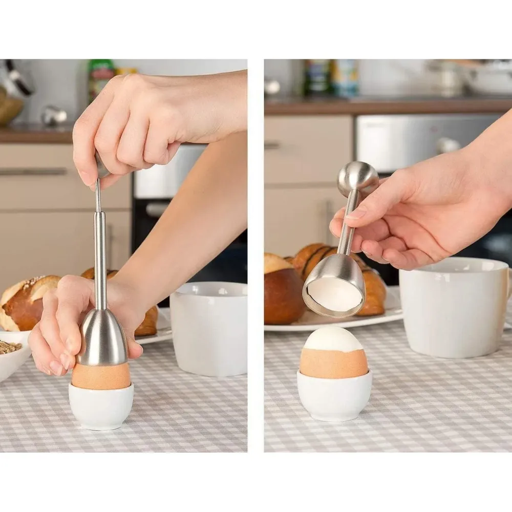 Edelstahl Eieröffner Cutter für harte und weiche Eier