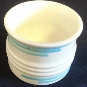 EIERBECHER "Friesland" - Porzellan, Abstraktes Geometrisches Linien Dekor