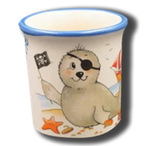 Eierbecher Seehund Pirat