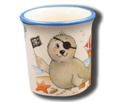 Eierbecher Seehund Pirat