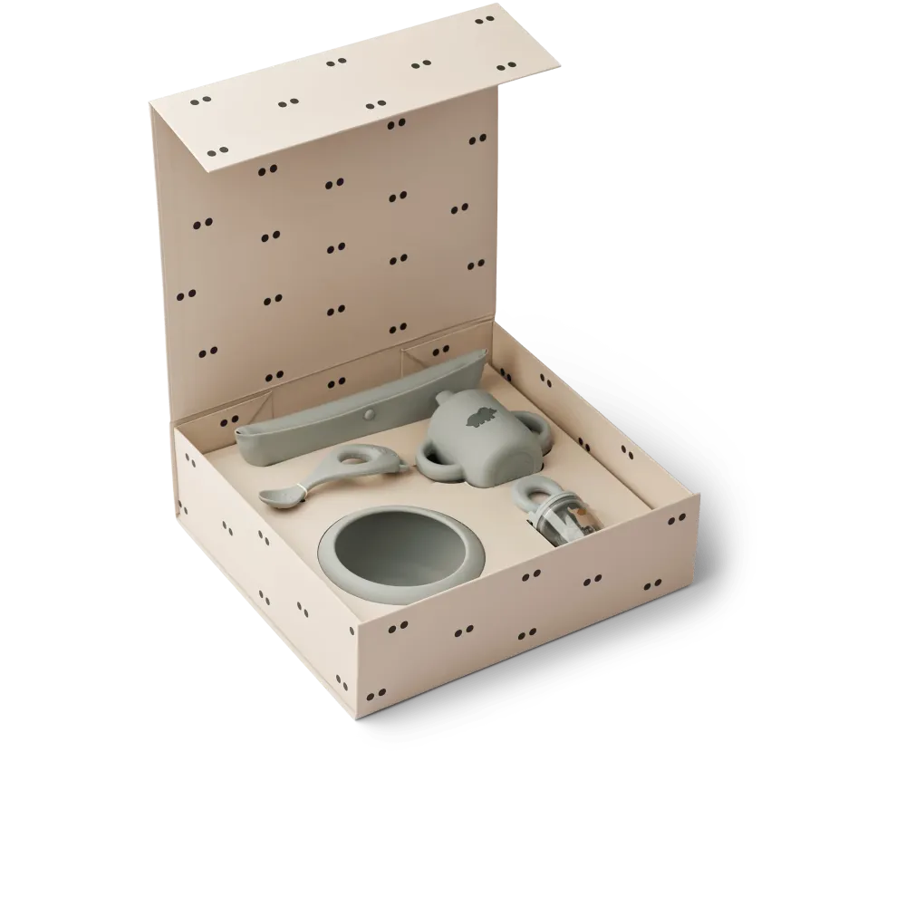 Geschirrset Baby Starter Set "Mileah Dove Blue"