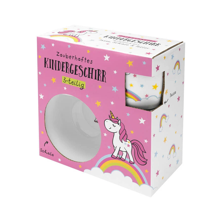 Geschirrset Einhorn