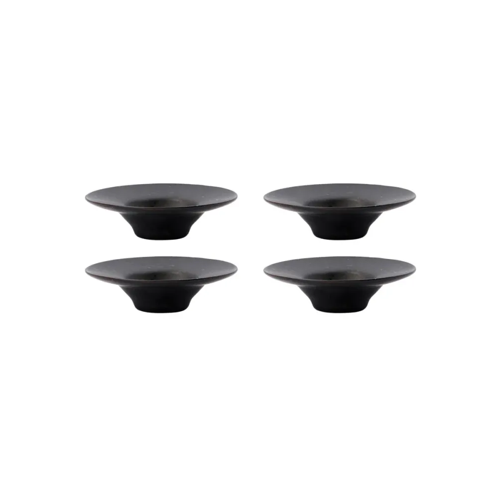 House Doctor 4er-Set Eierbecher "Pion", schwarz