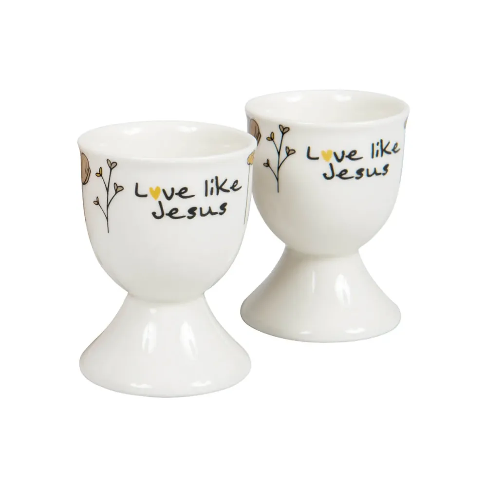 Love like Jesus - Eierbecher-Set (2 Stk. Geschenkbox)