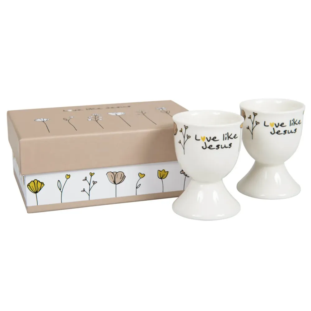 Love like Jesus - Eierbecher-Set (2 Stk. Geschenkbox)