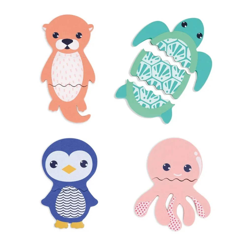 Ludi Mix and Match Badeschaum-Puzzle - Wasserkreaturen