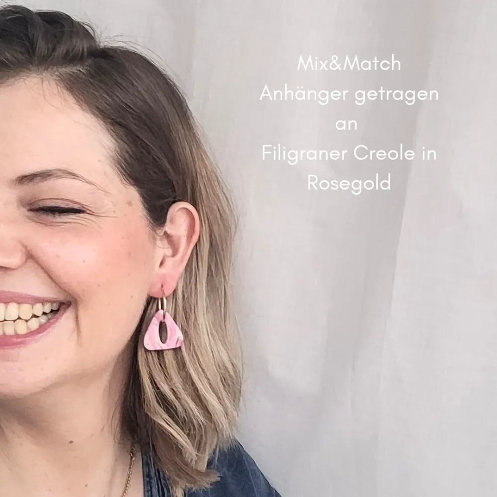 Mix & Match Wechselanhänger – Dreiecksform Marmor-Optik