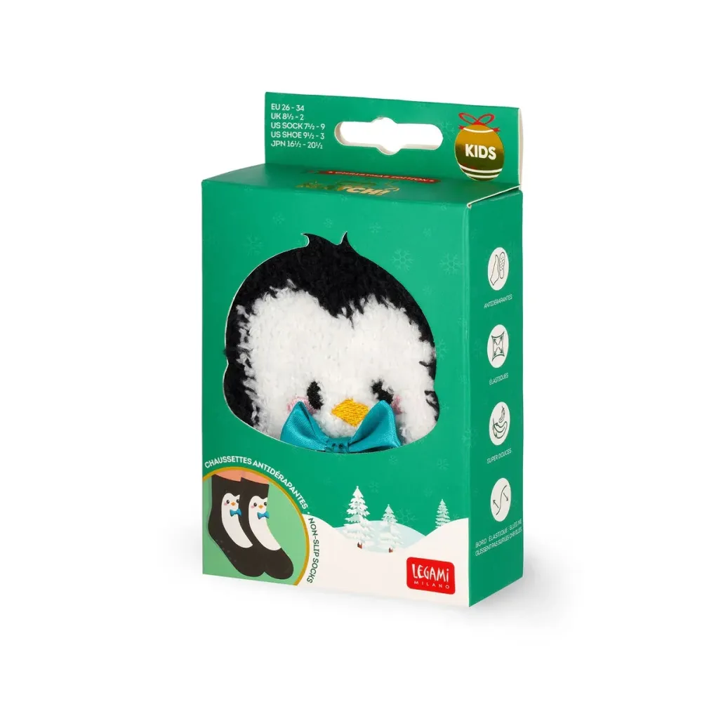 Rutschfeste Socken Pinguin für Kinder Gr. 26-34 - It’s Match! Legami ABS