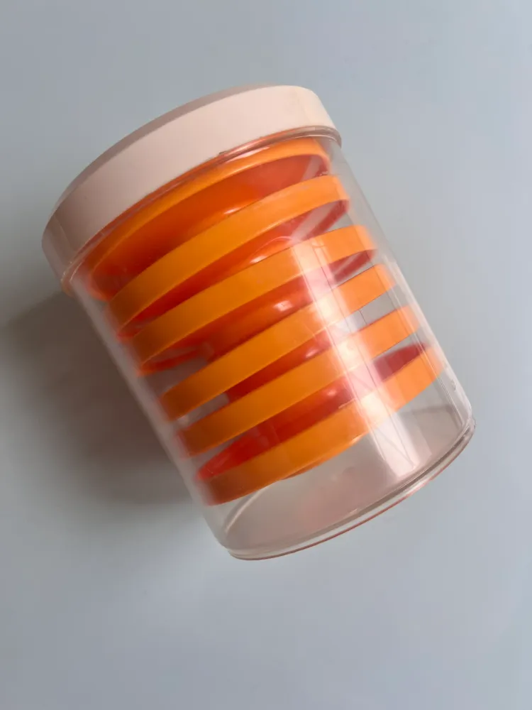Set: 6x Eierbecher gelb 70er