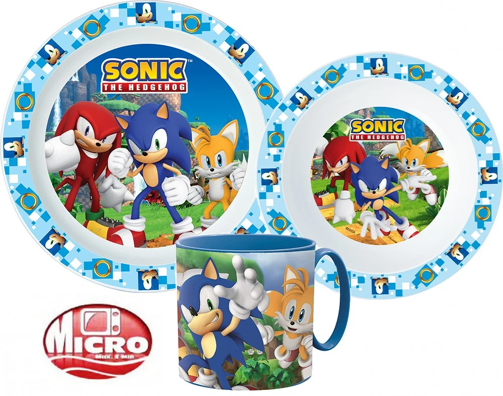 Sonic Hedgehog Geschirrset Frühstück Kleinkind Besteckset Kindergarten
