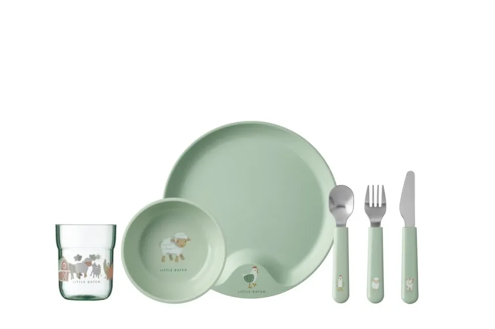 Mepal Kindergeschirr-Set Mio Little Farm 6-teilig