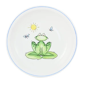 Teller flach 20 cm | Kindergeschirr | Frosch