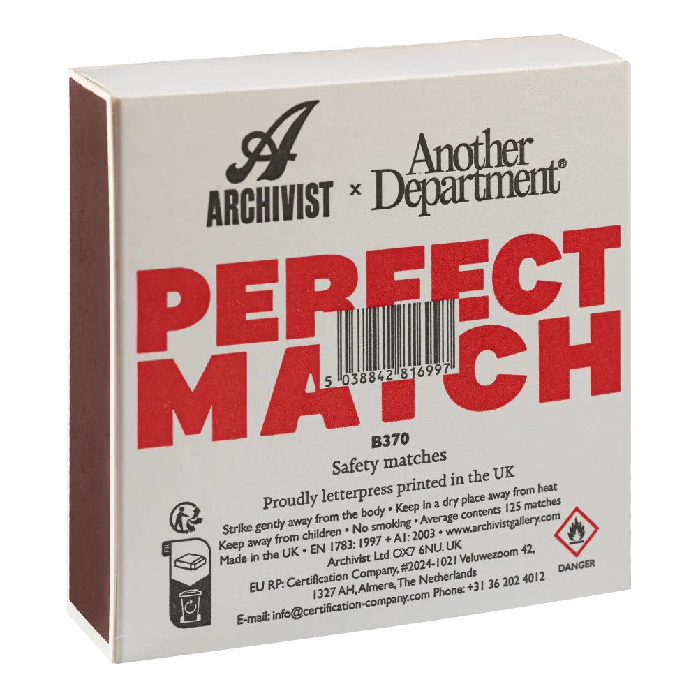 XXL Streichholzschachtel Perfect Match — Archivist Gallery Cornwall