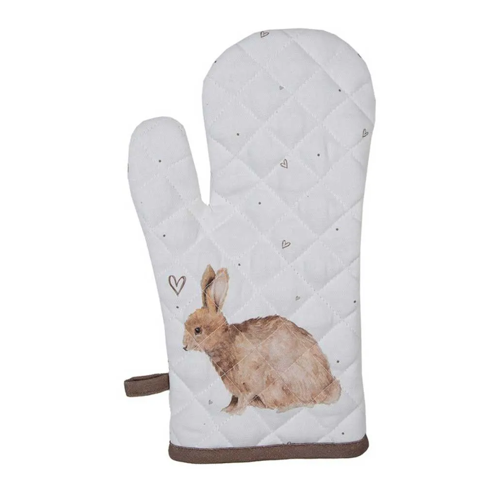 Clayre & Eef - Ofenhandschuh Hase Herzen